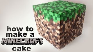 Minecraft Cake Recipe tutorial 3D by Ann Reardon How To Cook That