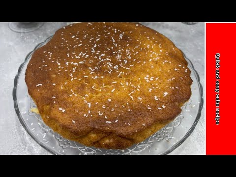 Quick and easy cake recipe for beginners.