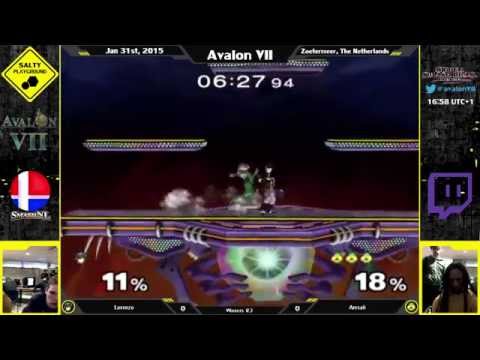 Avalon VII - Lorenzo (Marth) vs Amsah (Sheik) - SSBM Singles Winners R3
