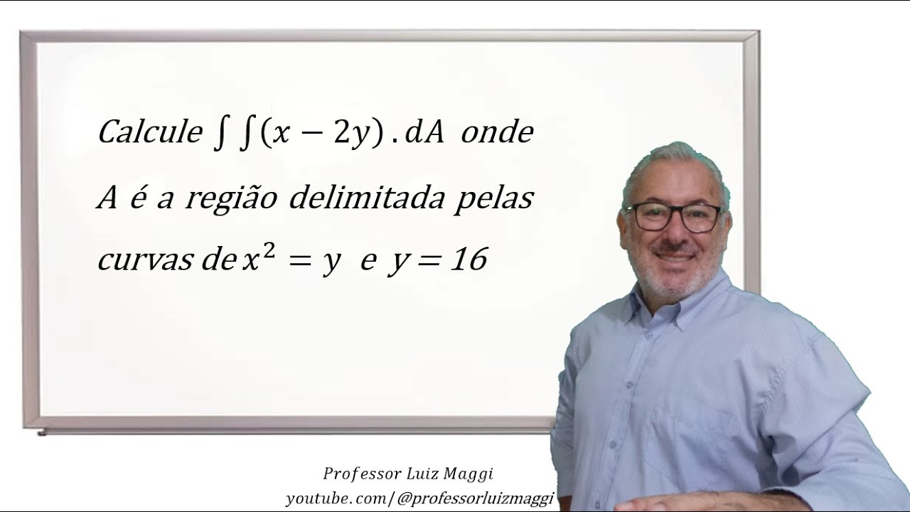 INTEGRAL DUPLA LIMITADA POR UMA PARÁBOLA E UMA RETA#professorluizmaggi