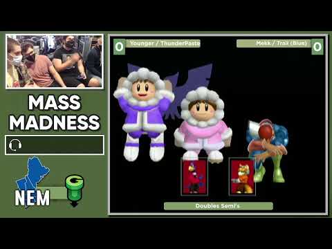 Mass Madness 37 SSBM - Trail/Mekk (Blue) vs. Younger/Thunderpaste (Red) - Melee Doubles WSF