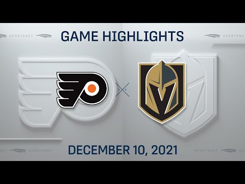 NHL Highlights | Flyers vs. Golden Knights - Dec 10, 2021