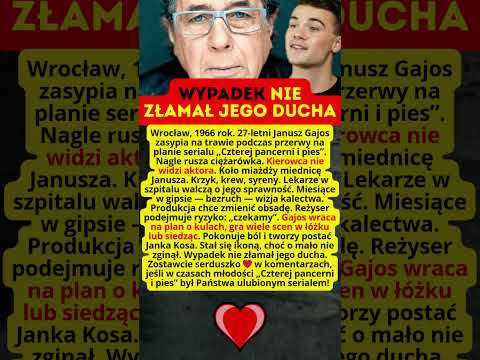 Janka Kosa w serialu Czterej pancerni i pies mógł zagrać inny aktor  Janusz Gajos