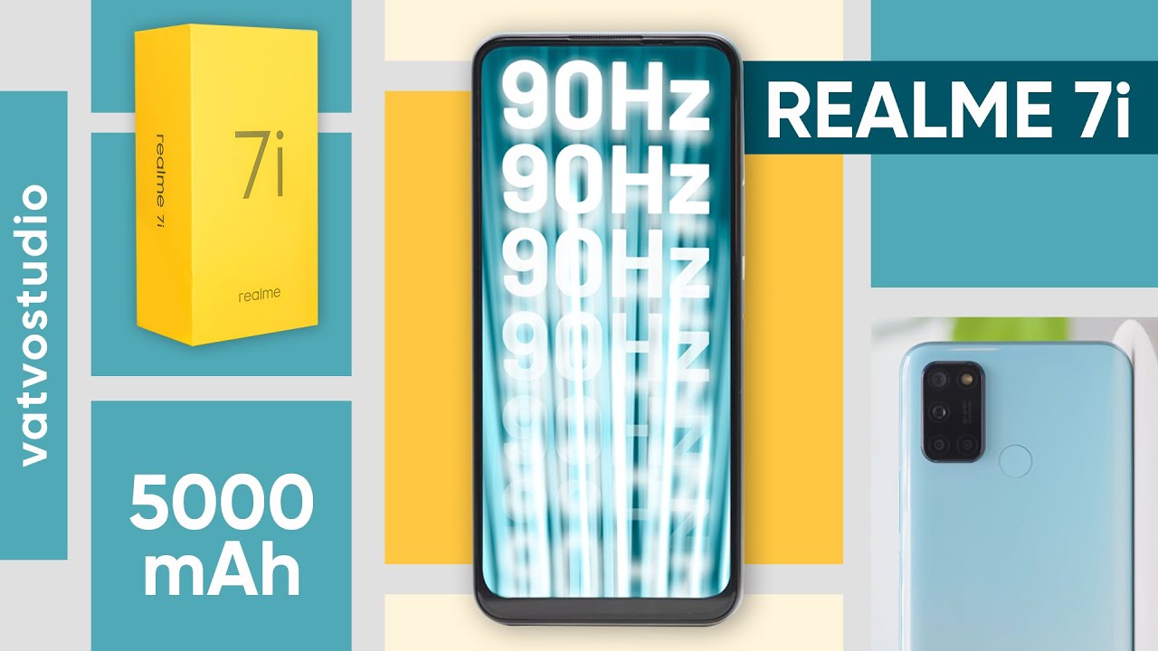Mở hộp & đánh giá nhanh Realme 7i: màn hình HD+, 90Hz, pin 5000mAh