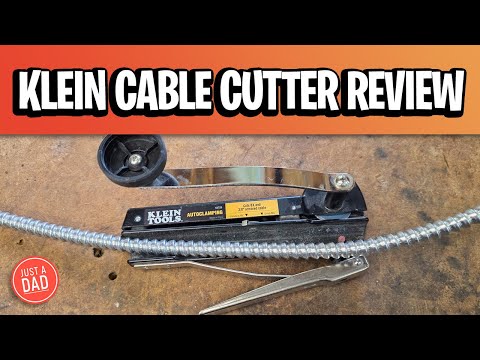 Klein Tools BX Cable Cutter REVIEW How To Cut Armoured Electrical Cable,  How to Install Blade