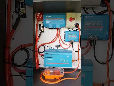 Victron 24volt off grid setup. 240ah capacity.