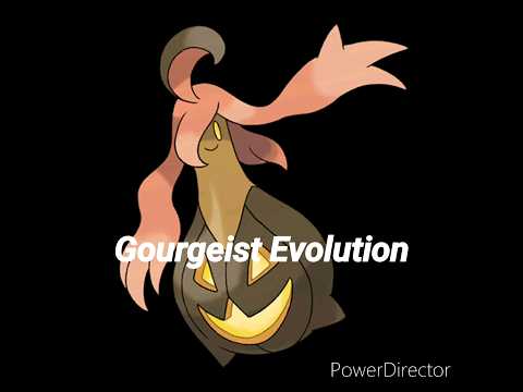 Gourgeist Evolution #pokemon #gamefreak #nintendo #halloween #gourgeist #pumpkaboo
