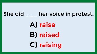 English Grammar Challenge | Can You Score a Perfect 100%? #20