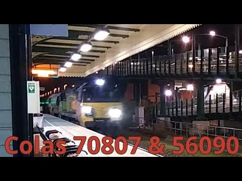 Prestatyn 24.02.2020 - Colas Class 70807 & 56090 plus auto ballasters