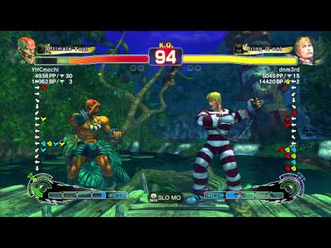 SSF4 AE: YHCmochi (Dhalsim) vs Sasaki (Cody) - 2 Ranked Matches (720p HD)