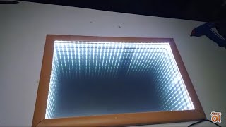 3 boyutlu led ayna yapımı how to make led mirror