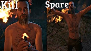 FAR CRY NEW DAWN - Joseph Seed The Father Kill vs Spare Ending Cutscene