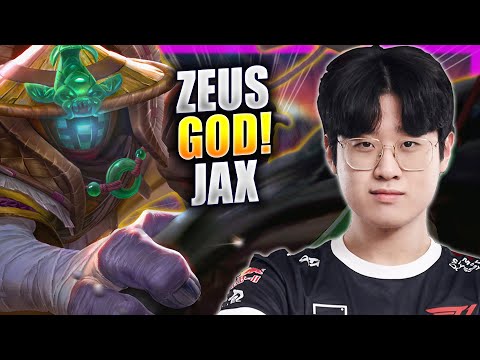 ZEUS IS A GOD WITH JAX! - T1 Zeus Plays Jax TOP vs Leblanc! | Season 2023