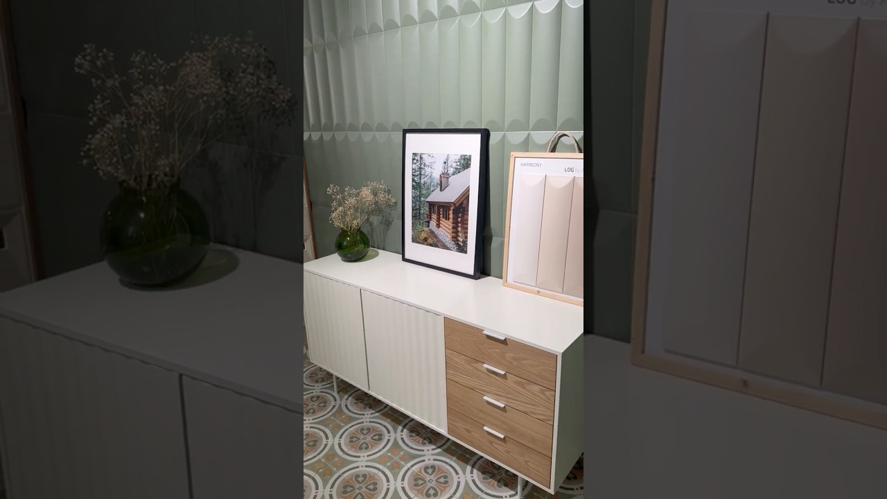 Płytki dekoracyjne Harmony LOG i płytki podłogowe we wzory Harmony AMBER Green