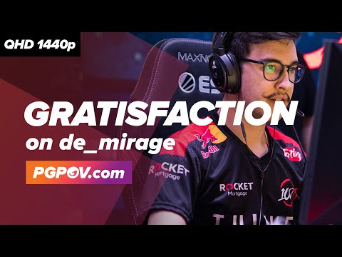 [CSGO POV] Gratisfaction (100 Thieves) vs eUnited / 28-9 / de_mirage // Player Settings in desc.