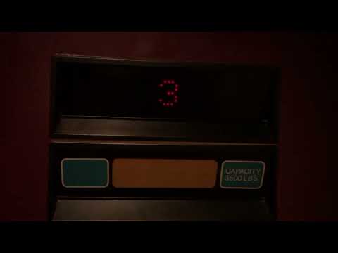 VERY Fast Dover Impulse Traction Elevator @ A&M University Parking Garage, College Station TX