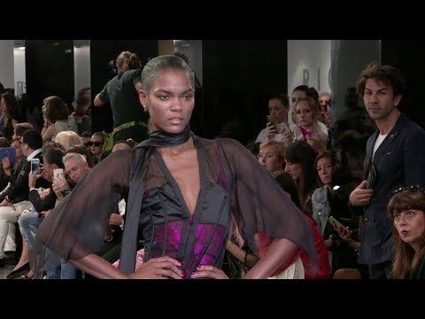 Models on the runway for the Rich Ready to Wear Fashion Show in Milan