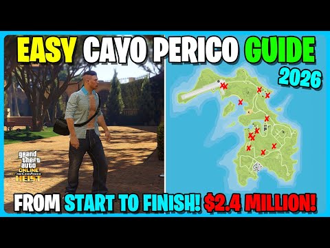 Step By Step SOLO BEGINNERS GUIDE To CAYO PERICO HEIST In GTA 5 Online 2026! (All Setups & Heist)