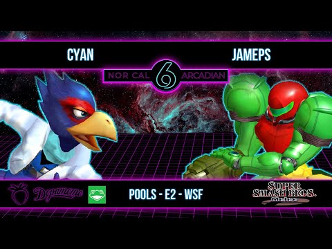 NorCal Arcadian 6 - Cyan (Falco) VS JAMEPS (Samus) - SSBM - Pools E2 (WSF)