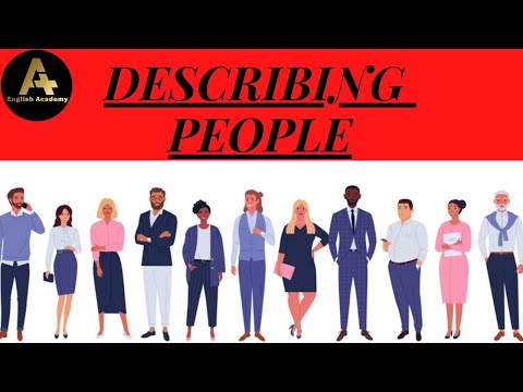 describing people in english with pictures | appearance in english | English Vocabulary