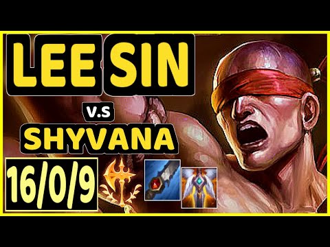 FREIRE (LEE SIN) vs SHYVANA - 16/0/9 KDA JUNGLE GAMEPLAY - BR Ranked GRANDMASTER