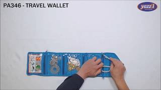 PA346 Travel Wallet | Yazzii Travel Bags | Make-up Jewellery Storage