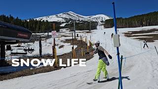 Breckenridge Colorado Late Spring Snowboarding For my birthday!