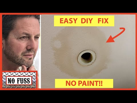 Easy Way to Fix Water Stains on Ceiling - No Paint | DIY | No Fuss