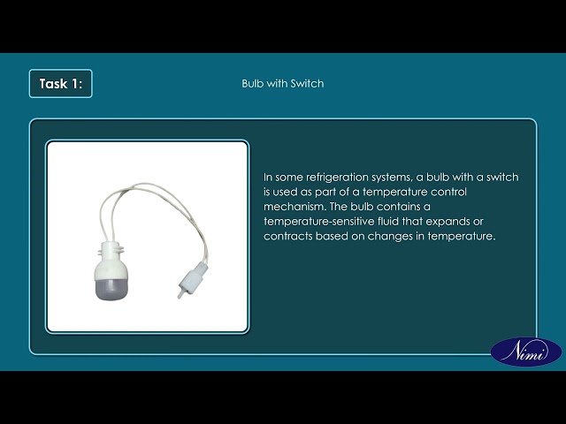Identify the electrical and mechanical components