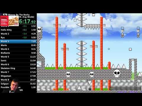 Разбор мировых рекордов I Wanna Be The Boshy. Any% Average, Rage TAS.