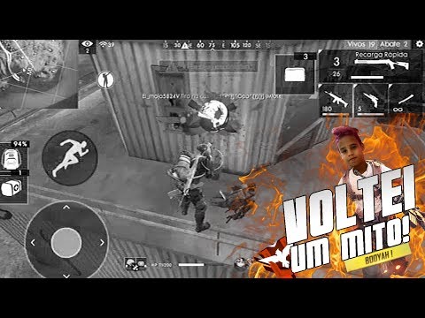 VOLTEI A JOGAR FREE FIRE!!! (NOVO CANAL!)