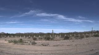 preview picture of video 'Sonoyta, Mexico drive west on Mexican Federal Highway 2, 2 December 2013, GP010034'