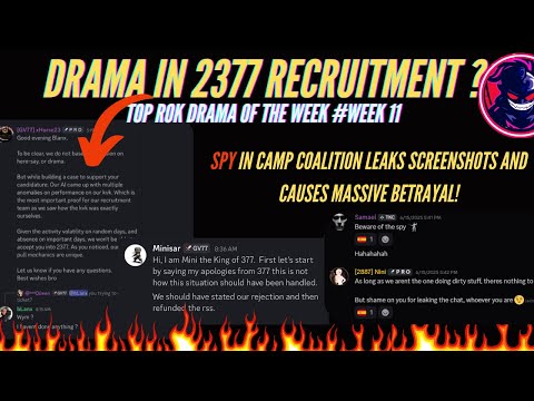 2377 DRAMA || SPY Leak Destroys Coalition || KVK Betrayal  [ROK DRAMA OF THE WEEK EPISODE 11]