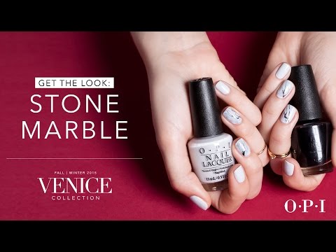 OPI Venice Collection Nail Art | Stone Marble