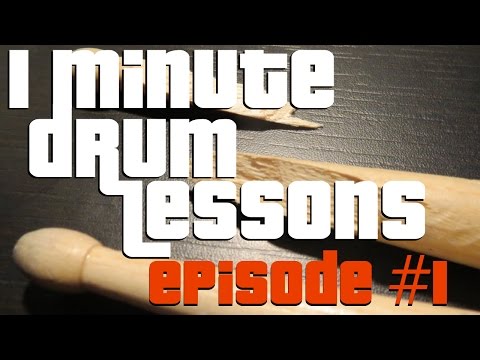 How to Drum! One Minute Drum Lessons Ep.#1 Easy & Cool 16th Note Triplet Fill