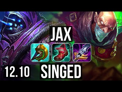 JAX vs SINGED (TOP) | 13/1/2, 700+ games, Godlike | EUW Master | 12.10