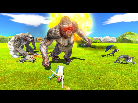 NEW GOROS and OLD GORO Vs ALL FACTIONS - Animal Revolt Battle Simulator
