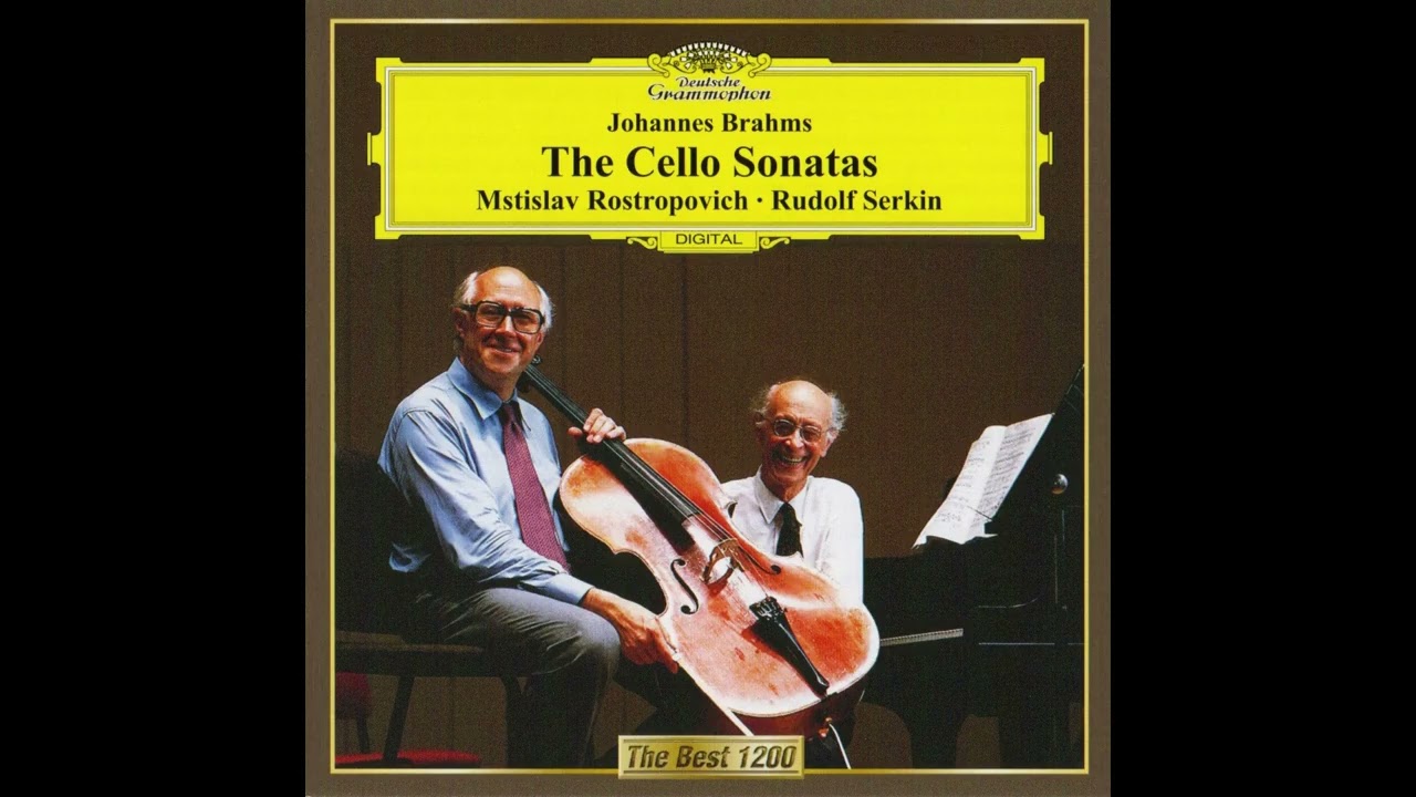ブラームス　チェロソナタ 第1番 ホ短調 作品38　　ロストロポーヴィチ　ゼルキン　1982