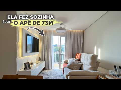 She built her DREAM KITCHEN full of FUNCTIONAL CABINETS in a 73m² APARTMENT BY HERSELF | Gaby Garcia