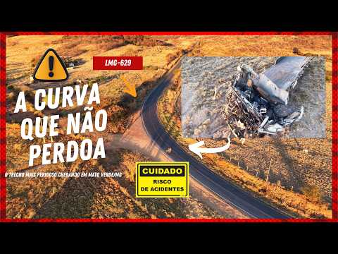 "A CURVA QUE NÃO PERDOA — o trecho mais perigoso da LMG-629 (Mato Verde/MG)"