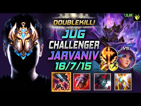 Challenger Jarvan IV Jungle vs Lillia - 챌린저 장인 정글 자르반 템트리 룬 선혈 정복자 ジャーヴァンⅣ - LOL KR 11.19