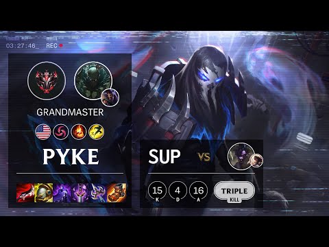 Pyke Support vs Alistar - NA Grandmaster Patch 11.15