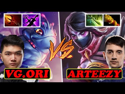 ARTEEZY TEMPLAR ASSASSIN SUPER FARMER VS VG.ORI PUCK MAGICAL BURST INTENSE BATTLE | DOTA2ORBS