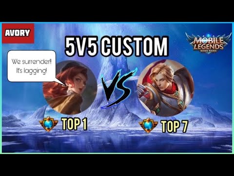 5V5 CUSTOM - LAG OR EXCUSE?! Supreme Leo Vs Supreme Esme [Top Global Leomord] Avory - Mobile Legends