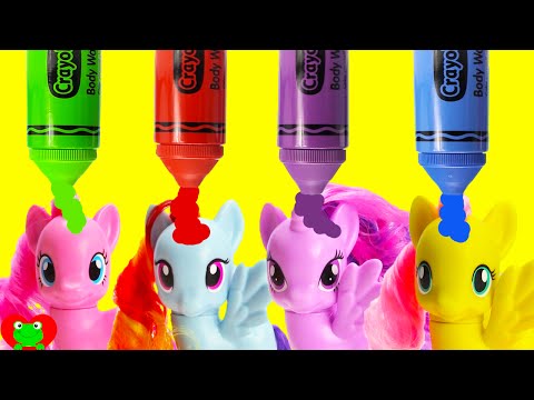 My Little Pony Magical Potion Mini Dolls in Orbeez Pool with Shopkins Season 6 Surprises Video