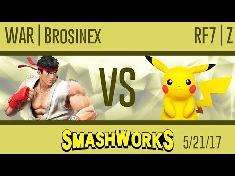 WAR  Brosinex (Ryu) vs RF7 | Z (Pikachu) - Wii U SmashWorks