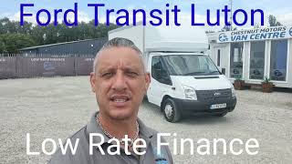 LWB Ford Transit 350 Luton Van For Sale With Electric Tail-Lift In White Low Rate Finance & Delivery