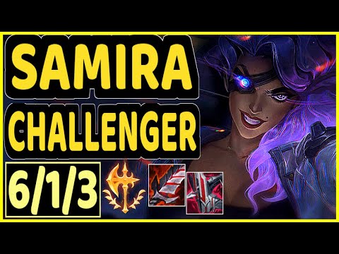 BERSEKER (SAMIRA) - 6/1/3 KDA BOTTOM ADC CHALLENGER GAMEPLAY - KR