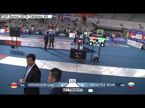 FE F S Individual Seoul GP 2016 T64 02 red BENITEZ ROME VEN vs KRUEGER GER