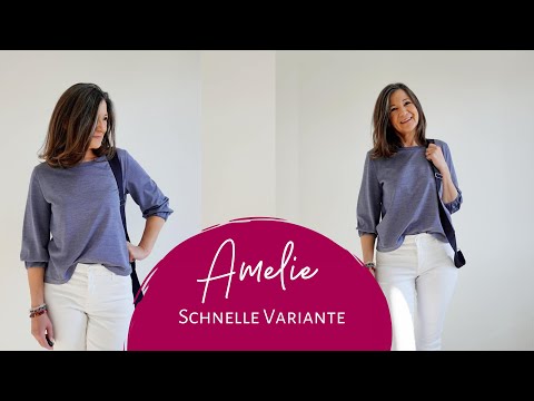 Amelie- einfachen Pullover für Anfänger nähen